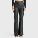WRUP Faux Leather - Super High Waisted - Super Flare - Black