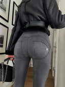 WRUP Snake Skin - High Waisted - Full Length - Black