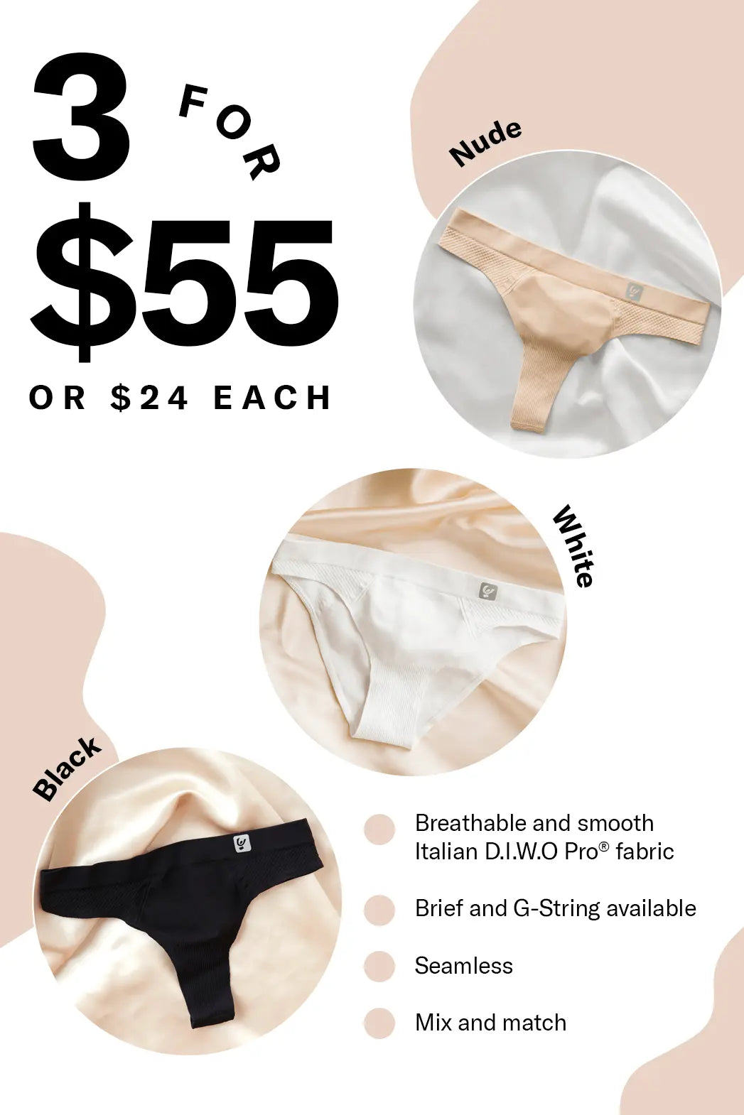 Seamless Underwear - Black 2