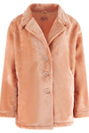 Long Sleeve Fleece Jacket  -  Pink 1