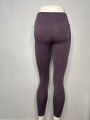 Womens Activewear Leggings - High Waisted - 7/8 Length - Plum Purple