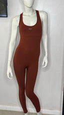 Women's Activewear Unitard - Full Length - Rust