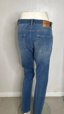 Freddy Men’s Jeans - Light Blue with Beige Stitching