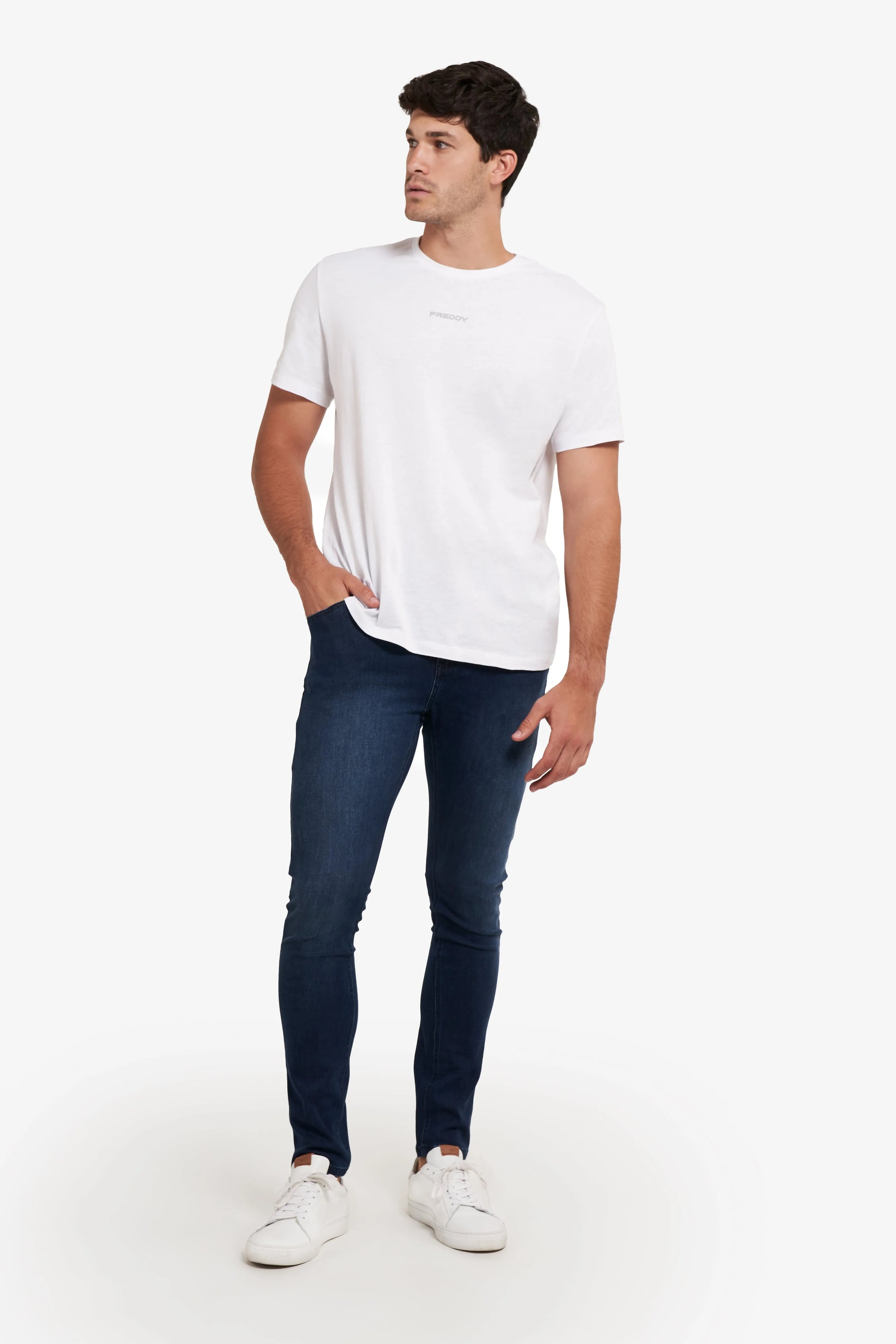 Freddy Men’s Jeans - Indigo Blue with Blue Stitching 3