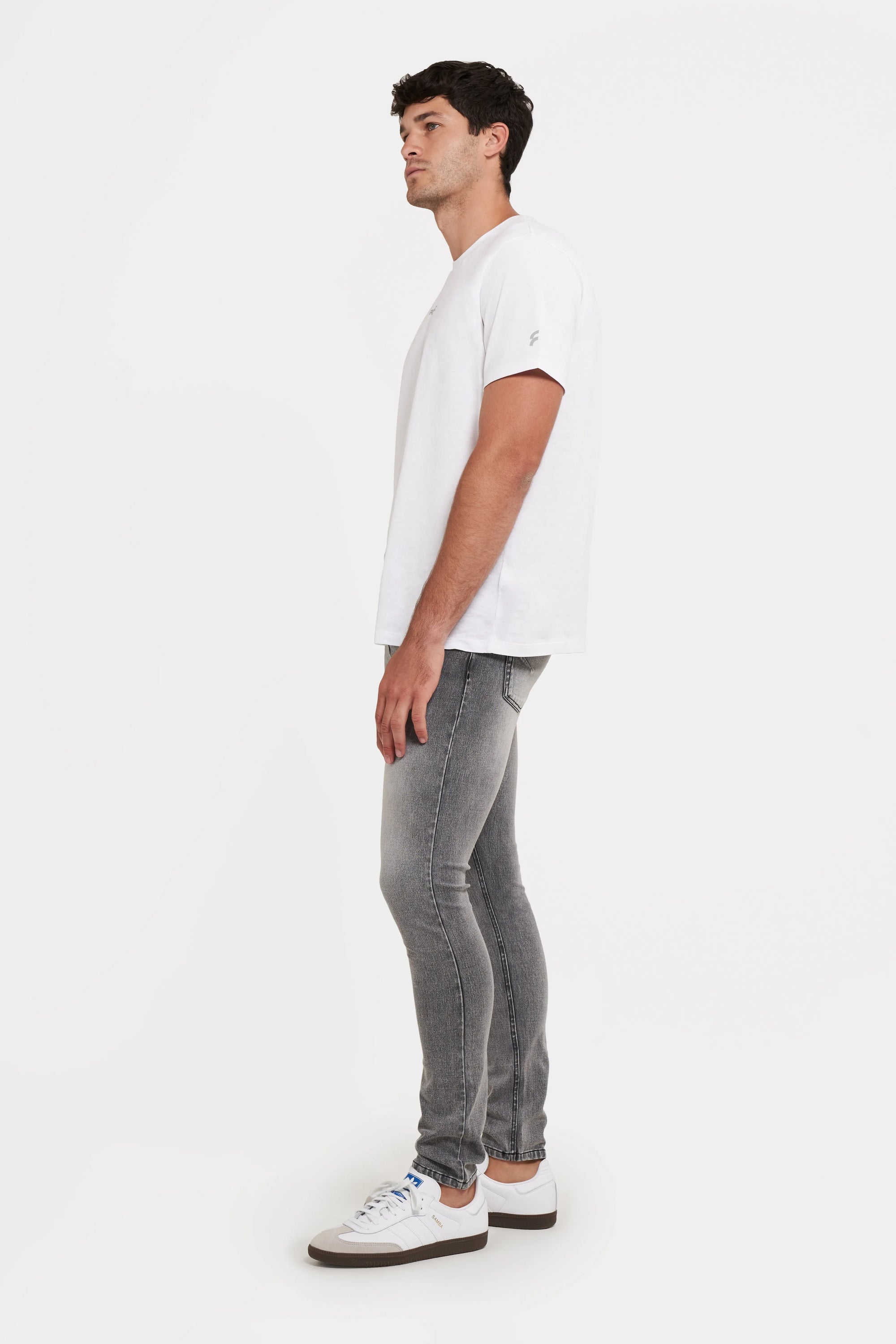 Freddy Men’s Jeans - Slate Grey with Black Stitching 3
