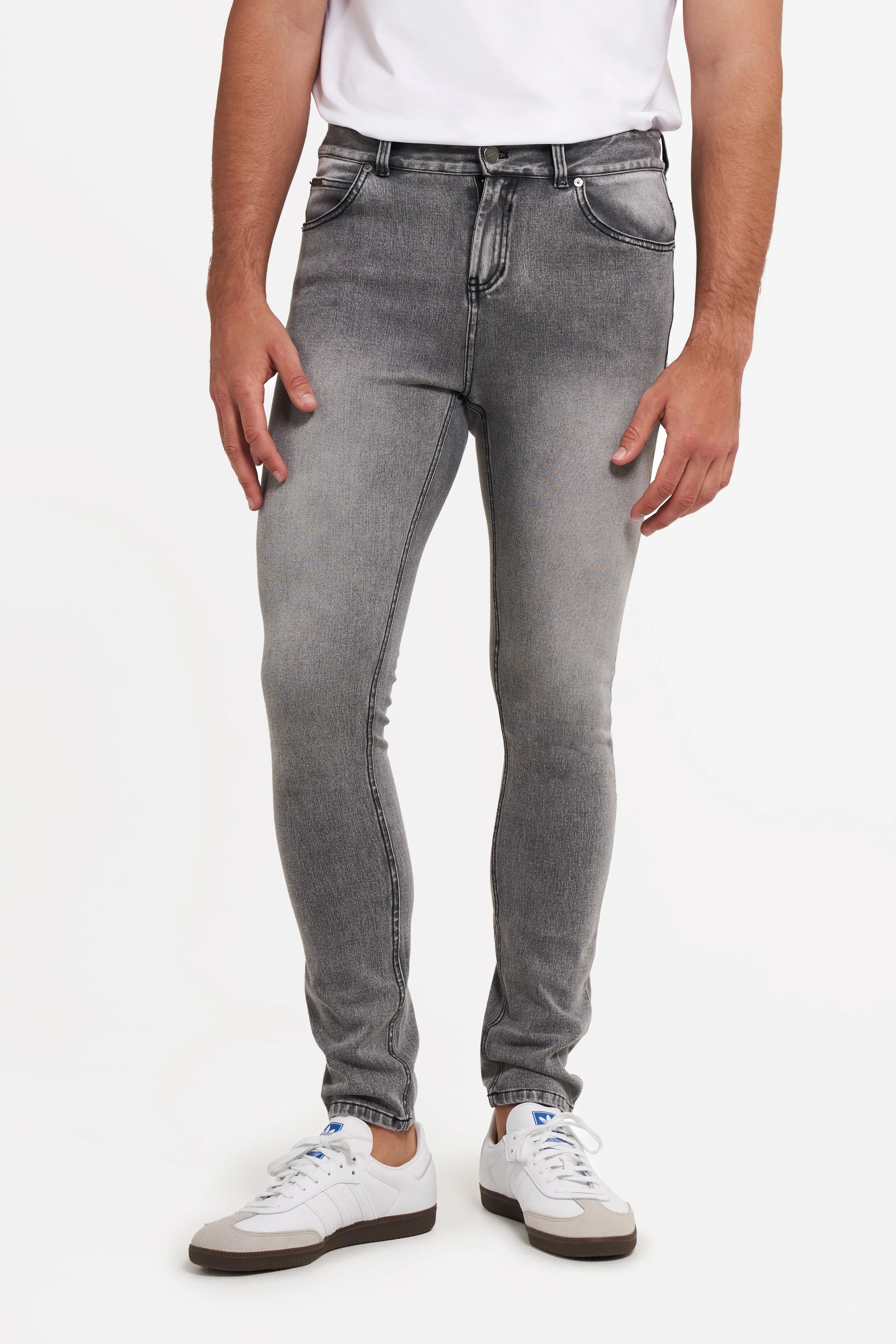 Freddy Men’s Jeans - Slate Grey with Black Stitching 1