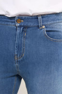 Freddy Men’s Jeans - Coastal Blue with Beige Stitching