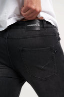 Freddy Men’s Jeans - Midnight Black with Black Stitching