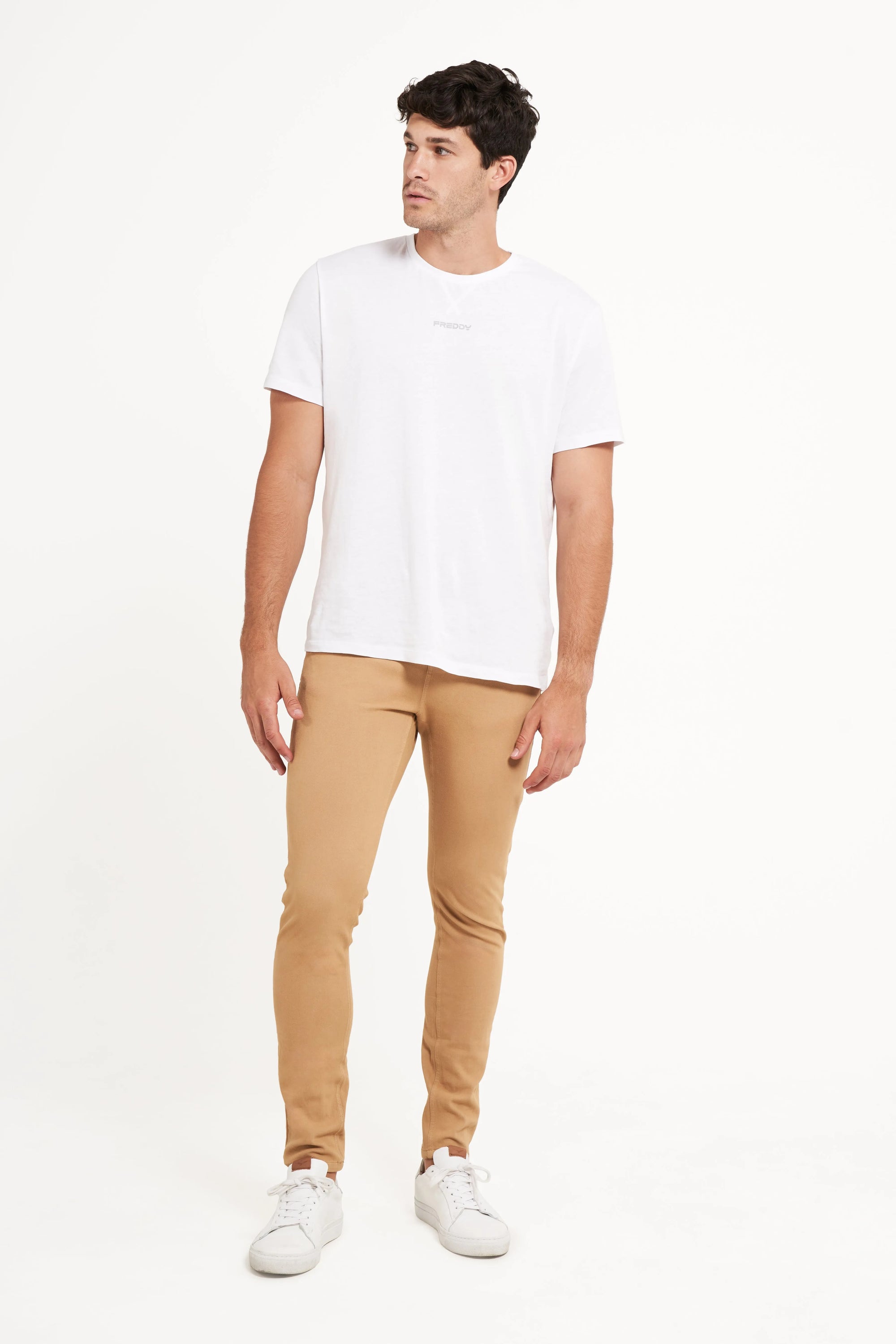 Freddy Men’s Jeans - Desert Tan with Tan Stitching 2
