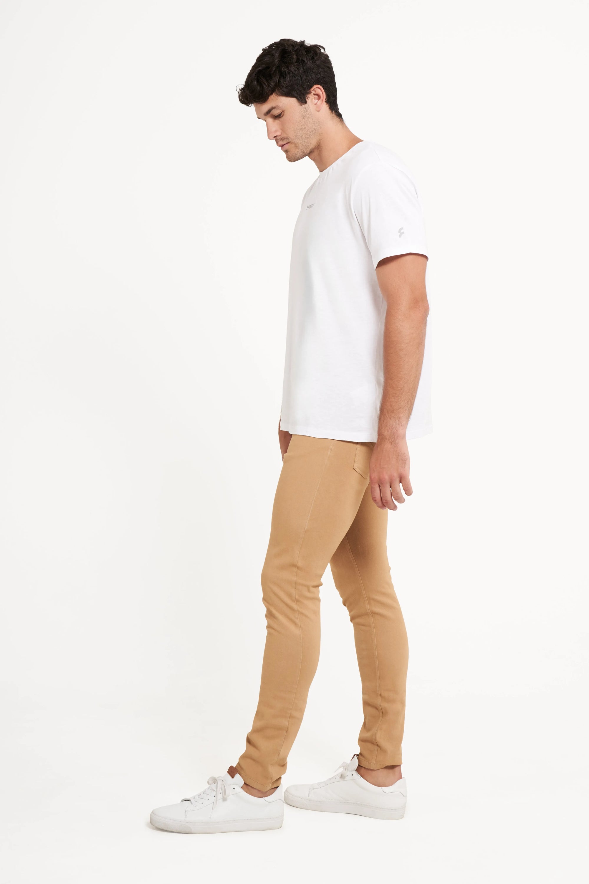 Freddy Men’s Jeans - Desert Tan with Tan Stitching 3