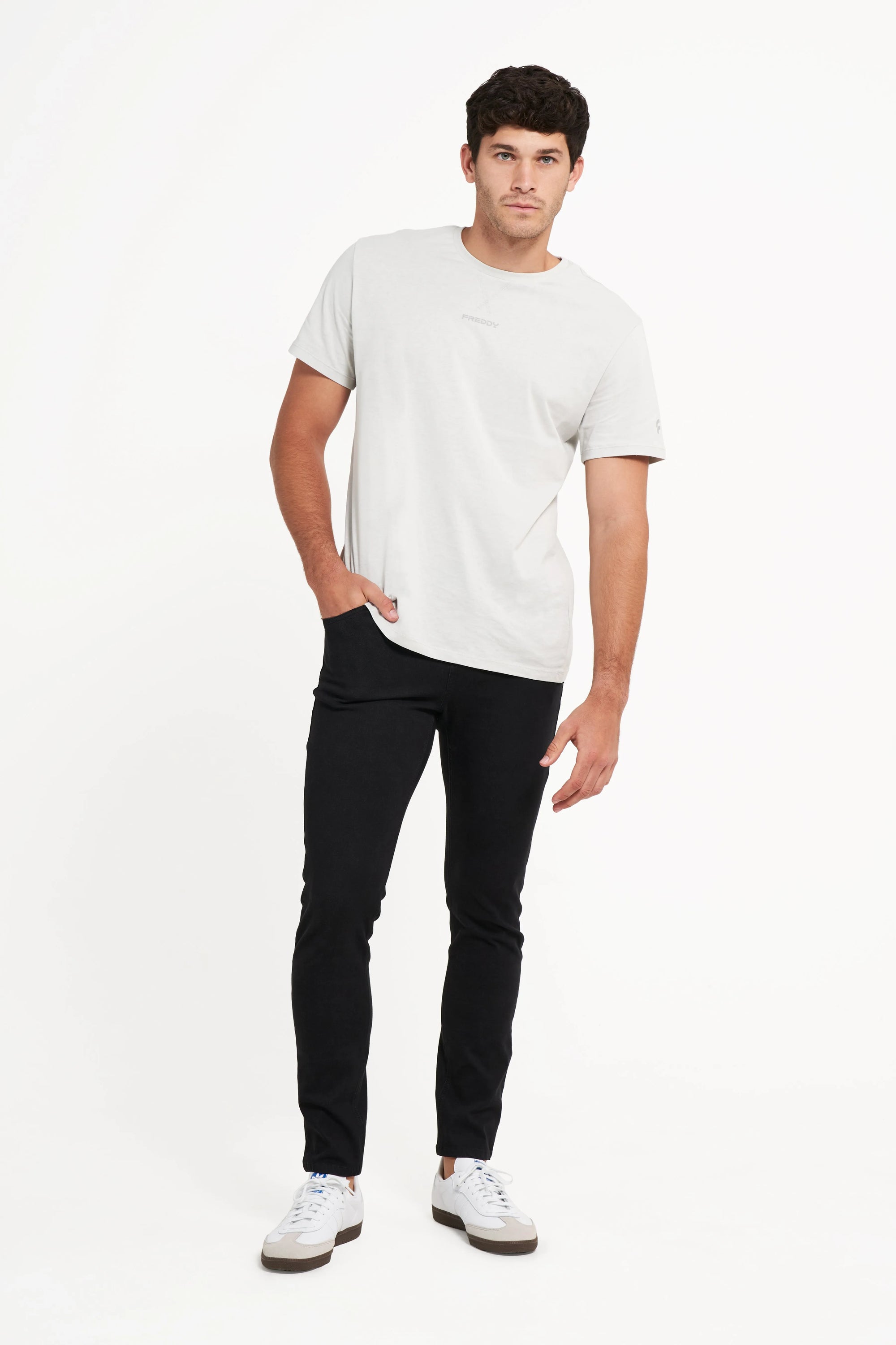 Freddy Men’s Jeans - Jet Black with Black Stitching 3