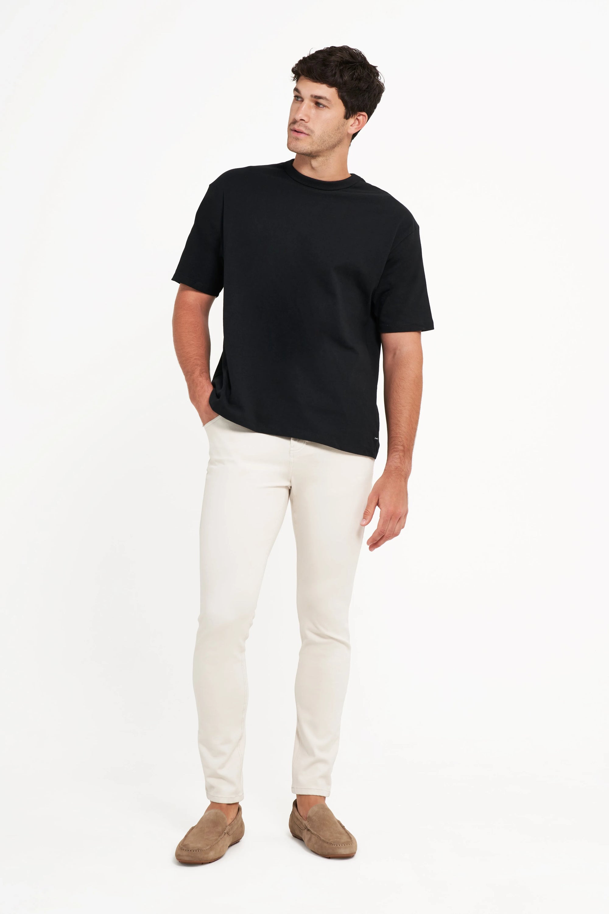 Freddy Men’s Jeans - Sandstone with Beige Stitching 2