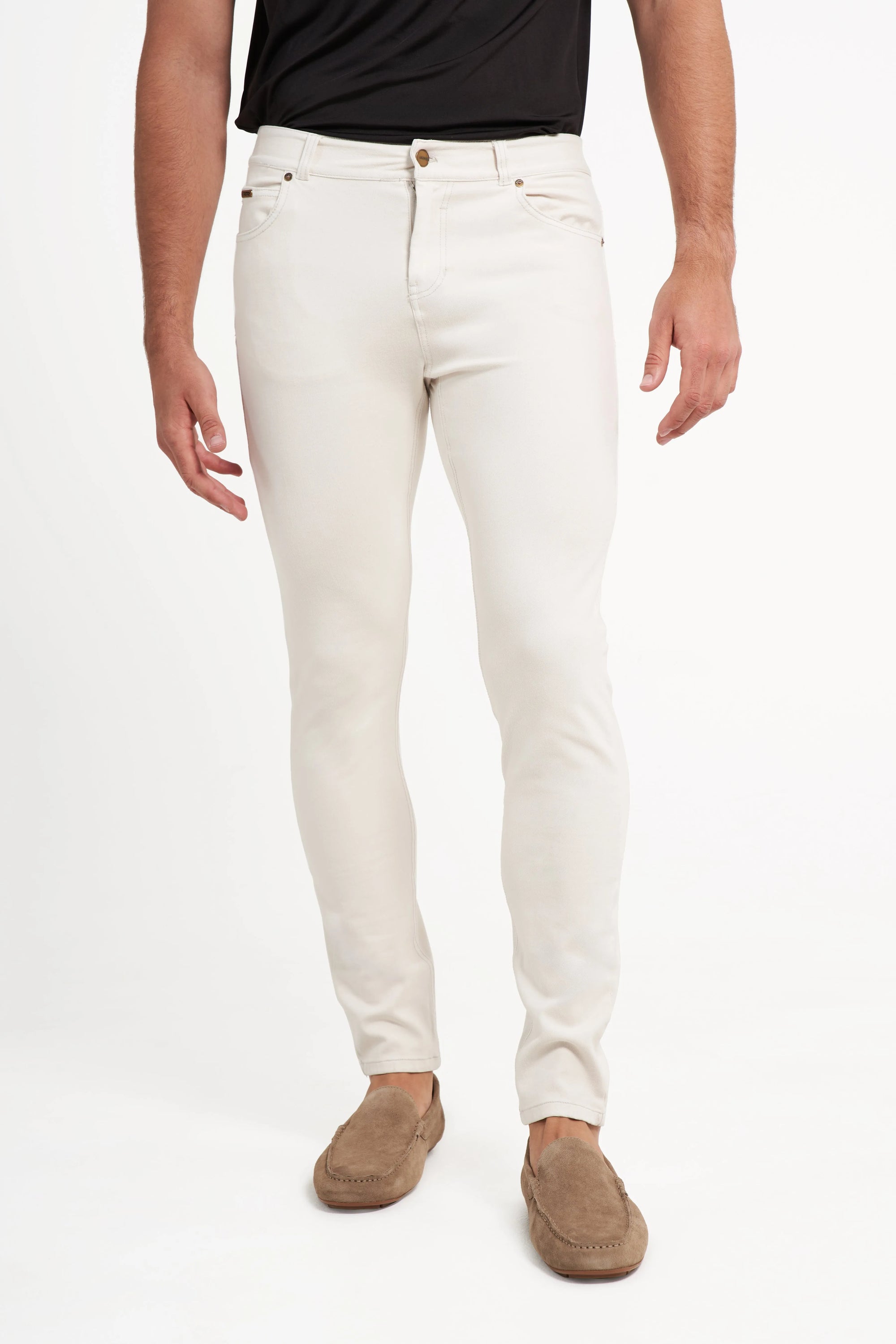 Freddy Men’s Jeans - Sandstone with Beige Stitching 1