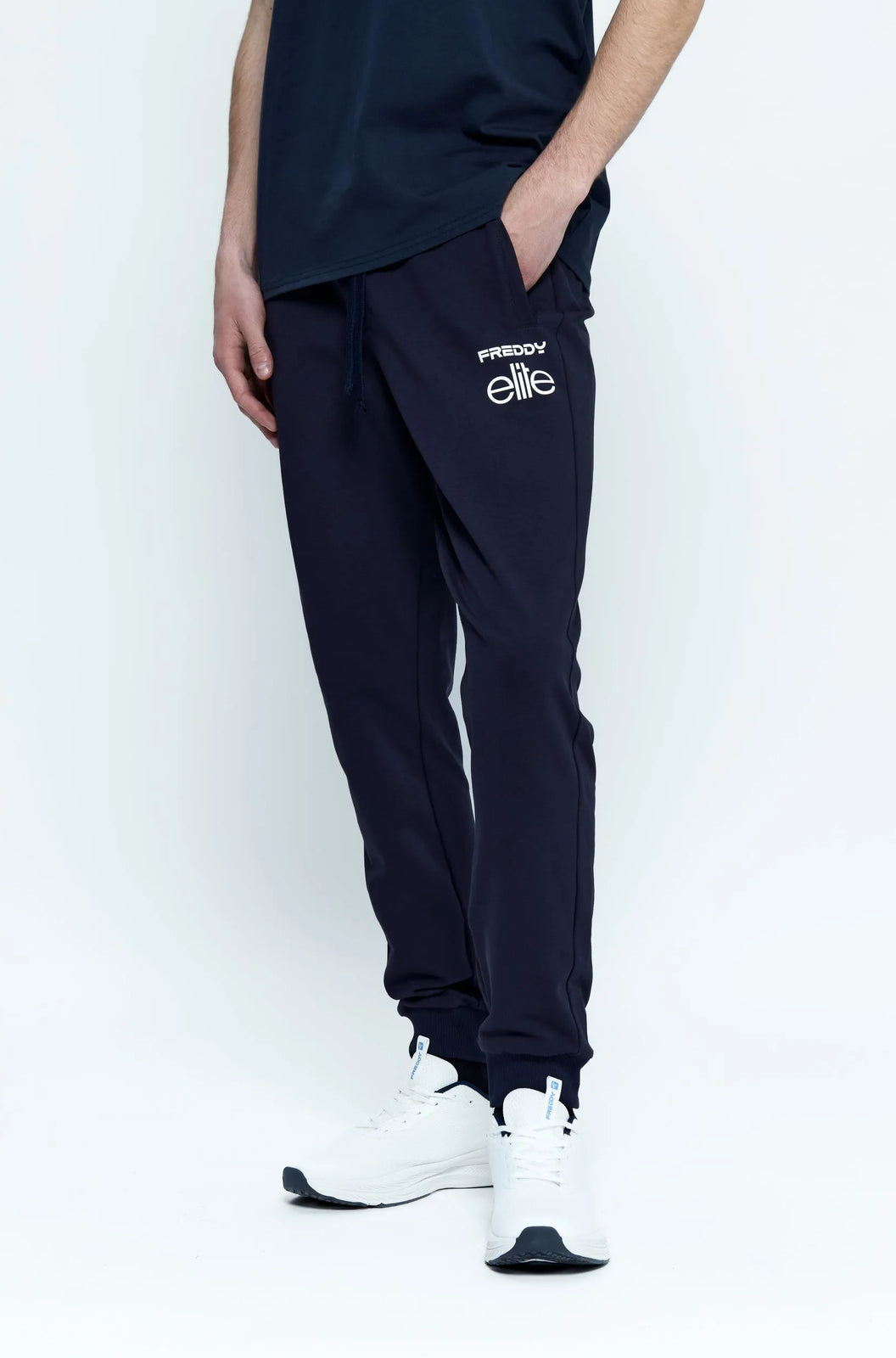 Men&#39;s Elite Logo Tracksuit Pants - Navy