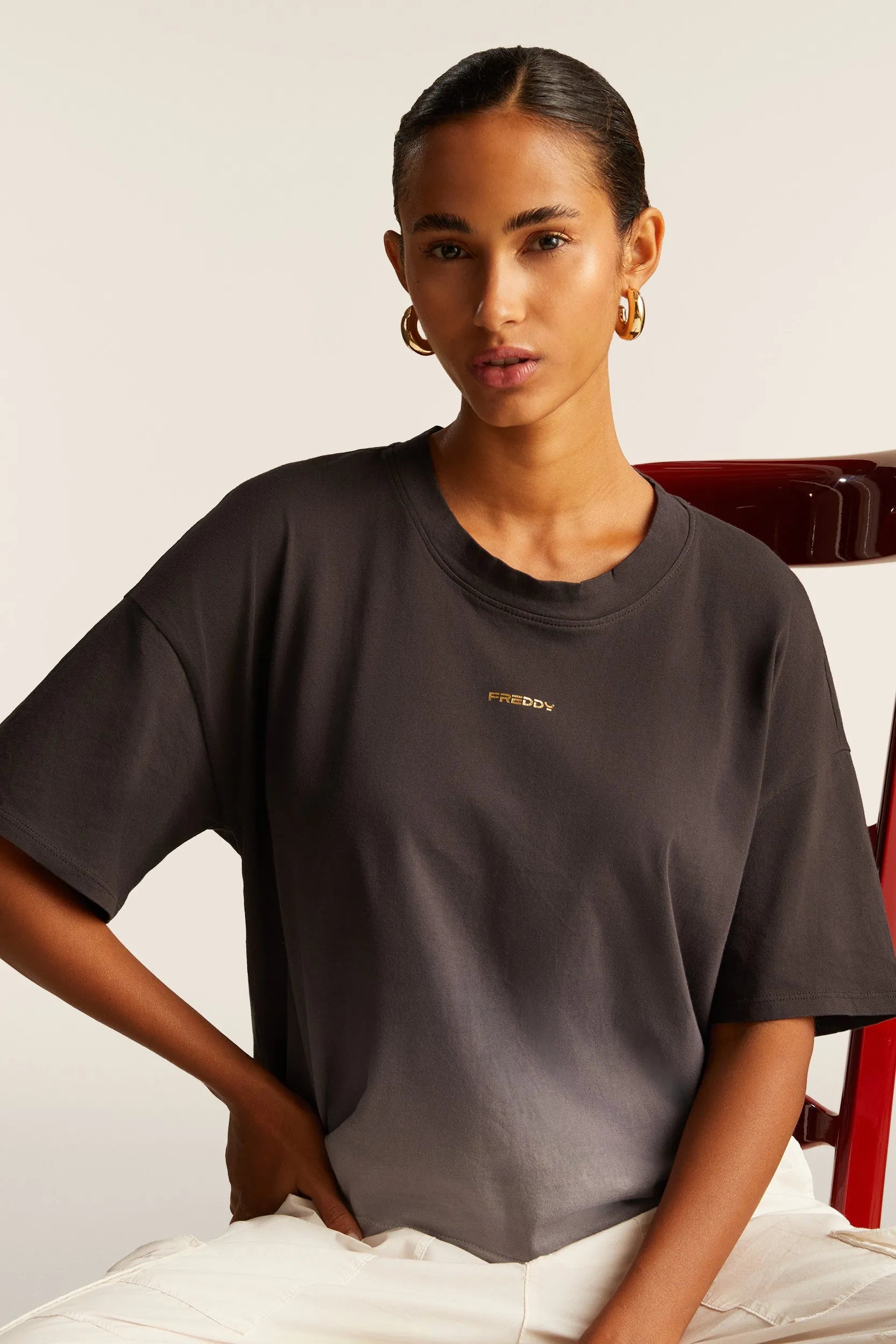 Women's Logo T-Shirt - Grey Fade 1