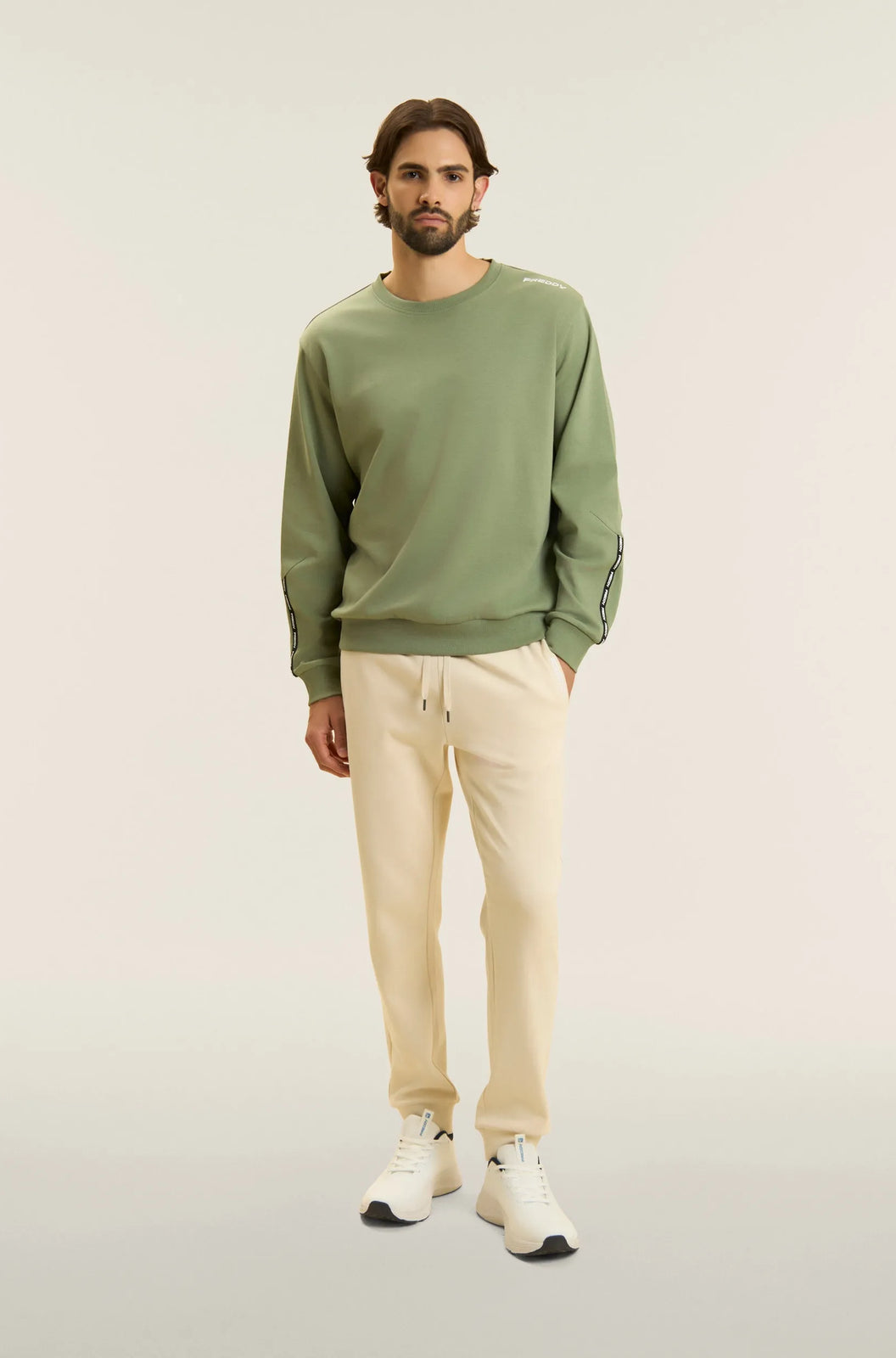 Men&#39;s Crewneck Jumper - Sage Green