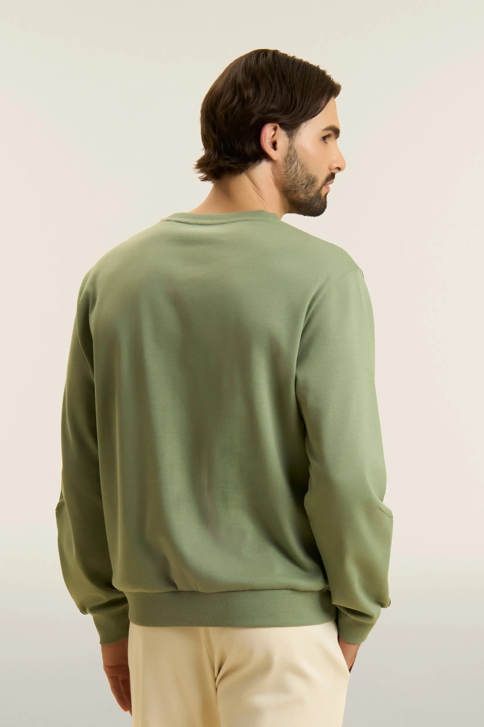 Men's Crewneck Jumper - Sage Green 2