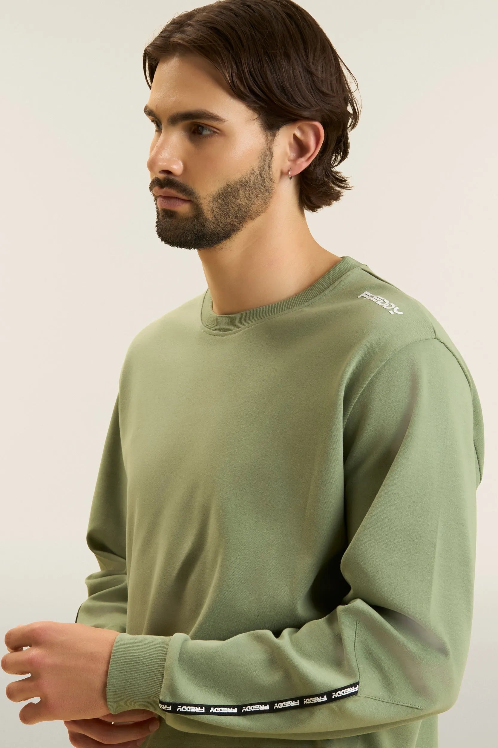 Men's Crewneck Jumper - Sage Green 3