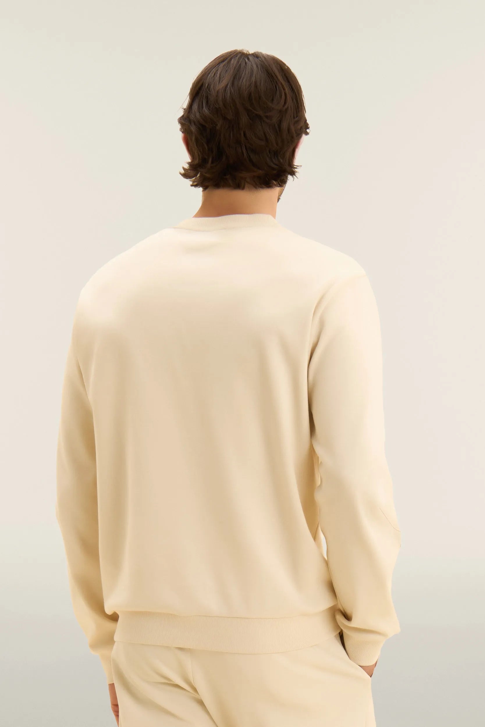 Men's Crew Neck Jumper - Cream 3