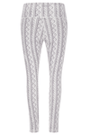 Super-high-waist ankle-length leggings with a tricot photo print - S 2