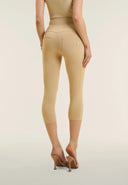WRUP Fashion Capri with Zip detailing - High Waisted - Capri - Beige