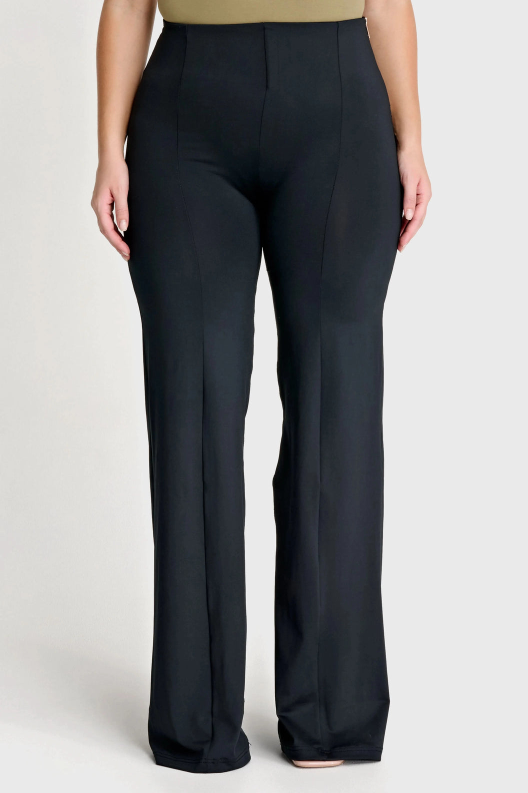 WRUP DIWO Boss Wear - High Waisted - Wide Leg - Black