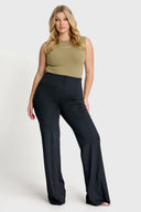 WRUP DIWO Boss Wear - High Waisted - Wide Leg - Black