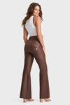 WR.UP®Faux Leather - Super High Waisted - Super Flare - Chocolate 5