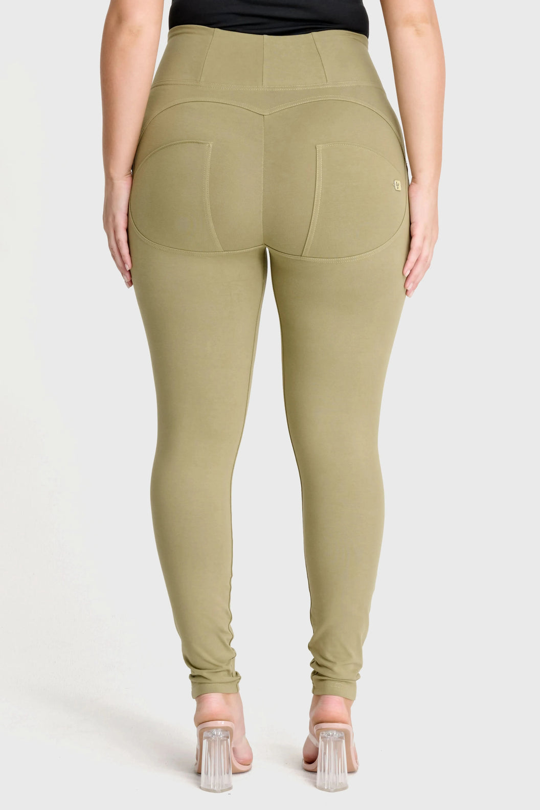 WRUP Fashion - High Waisted - Full Length - Sage Green