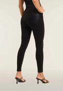 WRUP Velvet Leather with Buckle - High Waisted - Full Length - Black