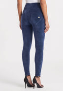 WRUP Velvet - High Waisted - Full Length - Deep Blue
