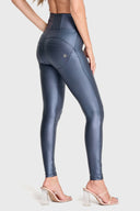 WRUP Disco Pants - Super High Waisted - Full Length - Deep Blue