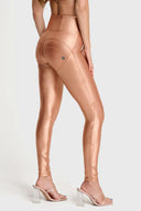 WRUP Disco Pants - Super High Waisted - Full Length - Rose Gold