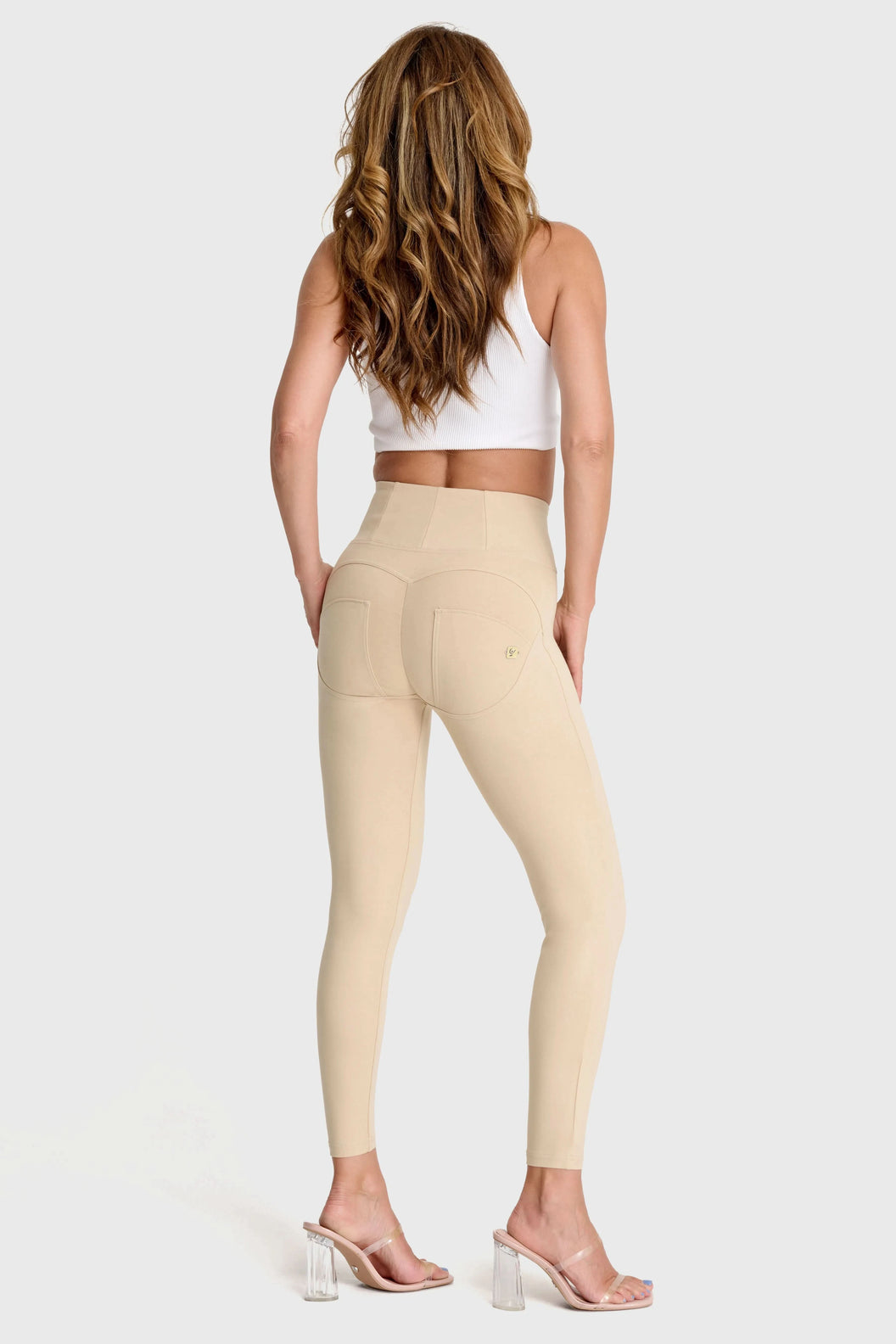 WRUP Fashion - High Waisted - 7/8 Length - Sand