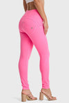 WR.UP® Snug Jeans - High Waisted - Full Length - Candy Pink 1