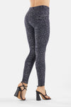 WR.UP® SNUG Jeans - 2 Button High Waisted - Full Length - Black + Mauve Snake Print 1