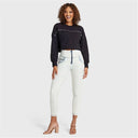 Cropped Jumper - Black with Metal Studs