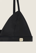 Faux Leather Bralette - Black