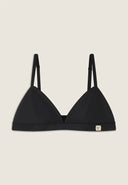 Faux Leather Bralette - Black