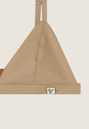 Faux Leather Bralette - Sand