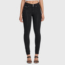 N.O.W® Denim - High Waisted - Full Length - Black + Black Stitching