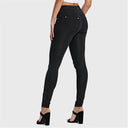N.O.W® Denim - High Waisted - Full Length - Black + Black Stitching