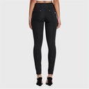 N.O.W® Denim - High Waisted - Full Length - Black + Black Stitching