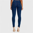 N.O.W® Denim - High Waisted - Full Length - Dark Blue + Yellow Stitching