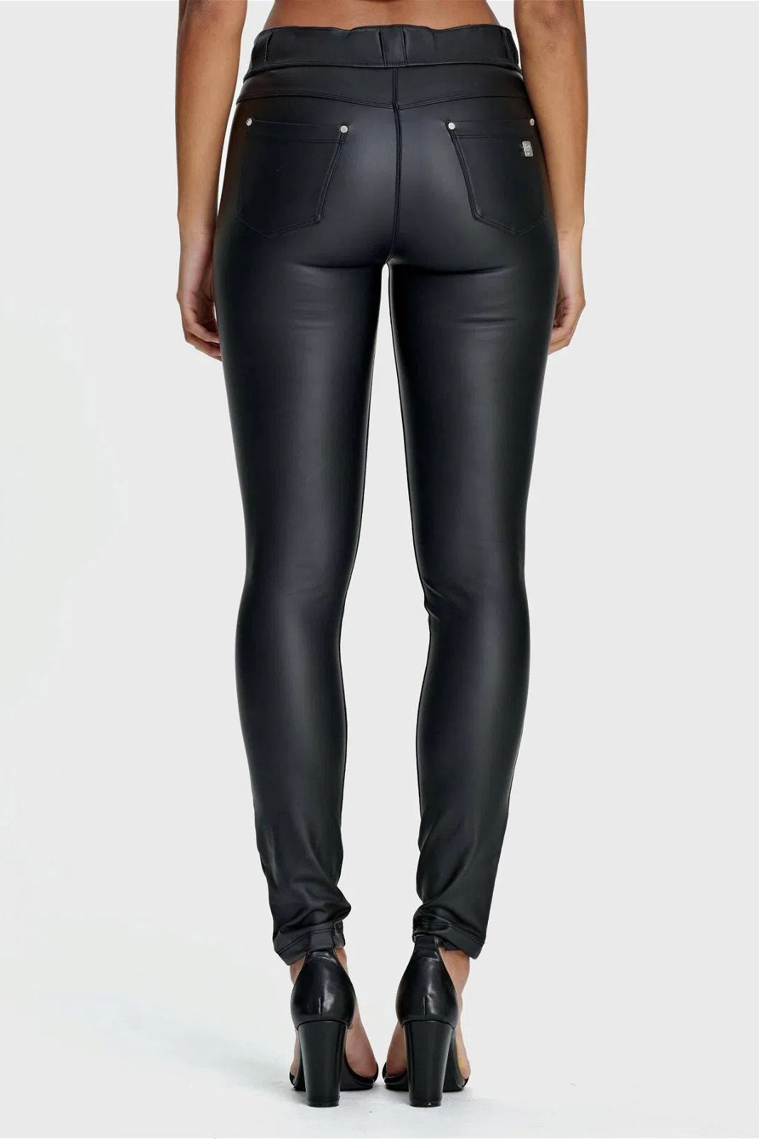 N.O.W® Faux Leather - High Waisted - Full Length - Black 2
