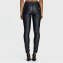 N.O.W® Faux Leather - High Waisted - Full Length - Black
