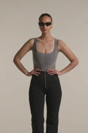 WRUP Fashion with Elastane Side - High Waist - Super Flare - Black