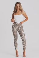 WRUP Cargo Fashion - High Waisted - 7/8 Length - Glitter Gold Camo
