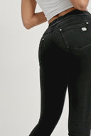 N.O.W® Denim - High Waisted - Full Length - Black + Black Stitching