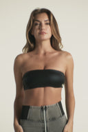 WRUP Denim with Elastane Side - High Waisted - Full Length - Grey + Black Stitching